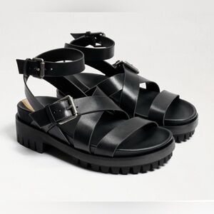 Sam Edelman Black Chunky Eleanora sandals